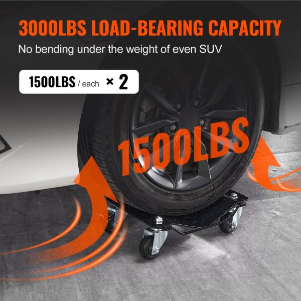 Heavy-duty Wheel Dolly Set for Moving Cars Trucks Trailers Motorcycles and Boats - Image 3