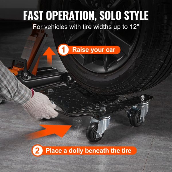Heavy-duty Wheel Dolly Set for Moving Cars Trucks Trailers Motorcycles and Boats - Image 6