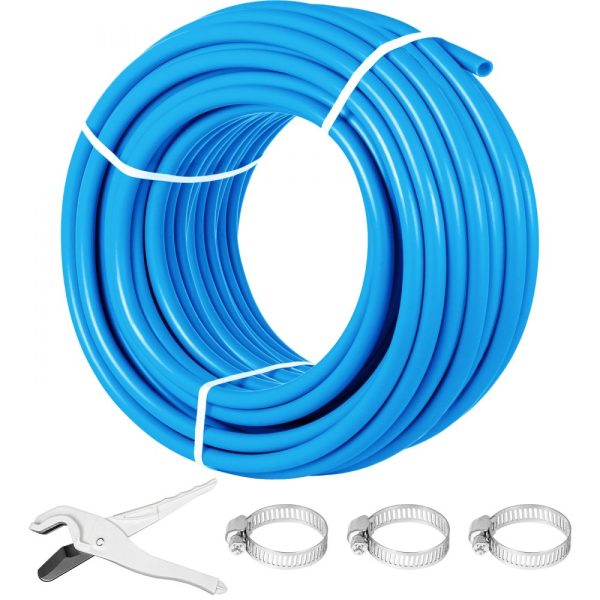 1 inch Pex Tubing Pipe 300ft Flexible Non-Oxygen Barrier 80-160 PSI Water Line Blue Radiant Floor Heating