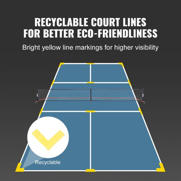Pickleball Net Set 22FT Regulation Pickleball Net with Weather-Resistant Metal Frame Portable Design Includes Storage Bag Balls Paddles and Wheels Perfect for Outdoor Play - Image 5