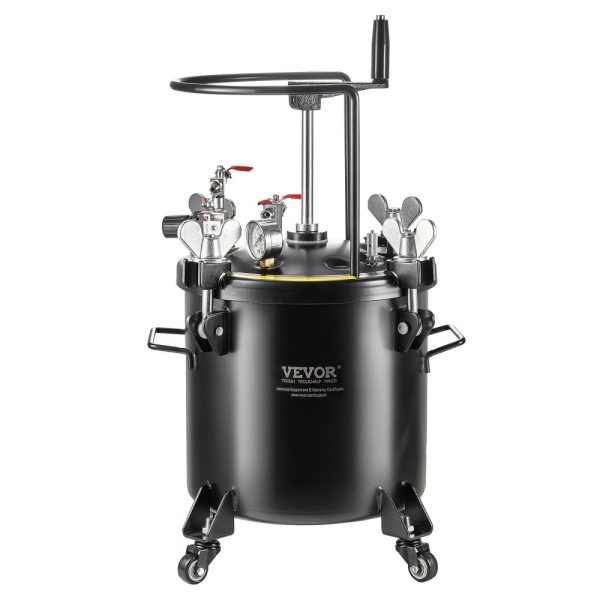 Spray Paint Pressure Pot Tank 20L/5gal with Casters Leak Repair Sealant