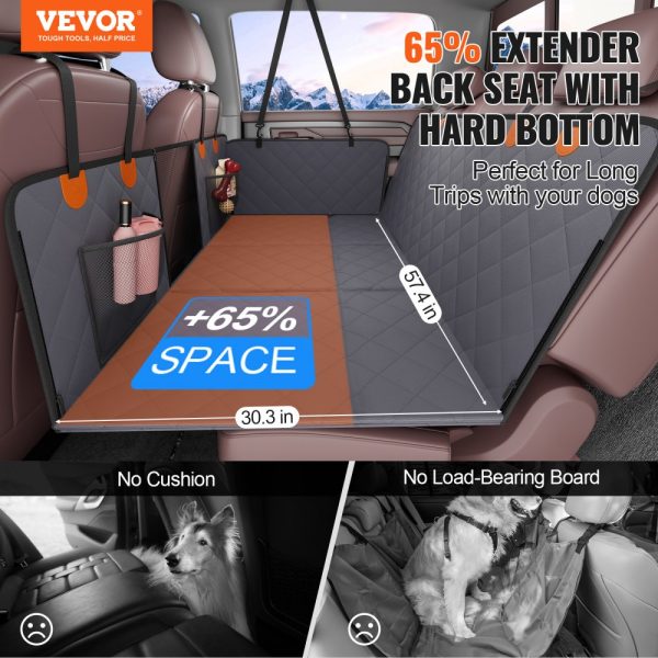 57.4 x 30.3 in Dog Car Seat Cover for Back Seat Waterproof 600D for Truck - Image 2