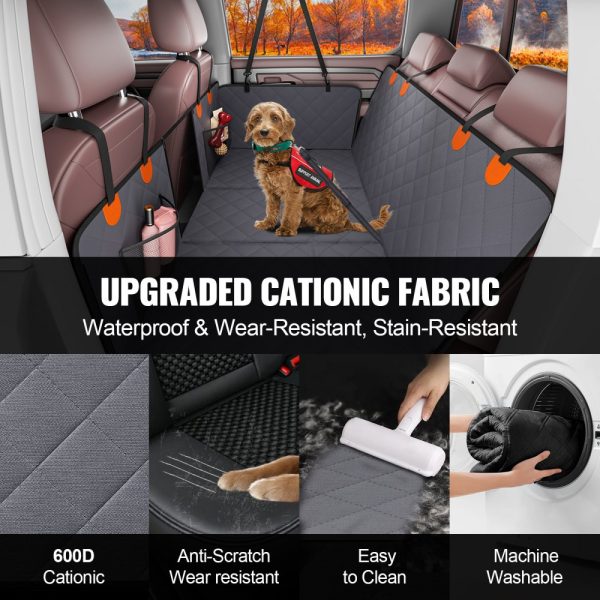 57.4 x 30.3 in Dog Car Seat Cover for Back Seat Waterproof 600D for Truck - Image 5