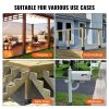 4x4 Post Base 2-Pack Heavy Duty Powder-Coated Matte Black for Pavilion Deck Railing Support - Image 6