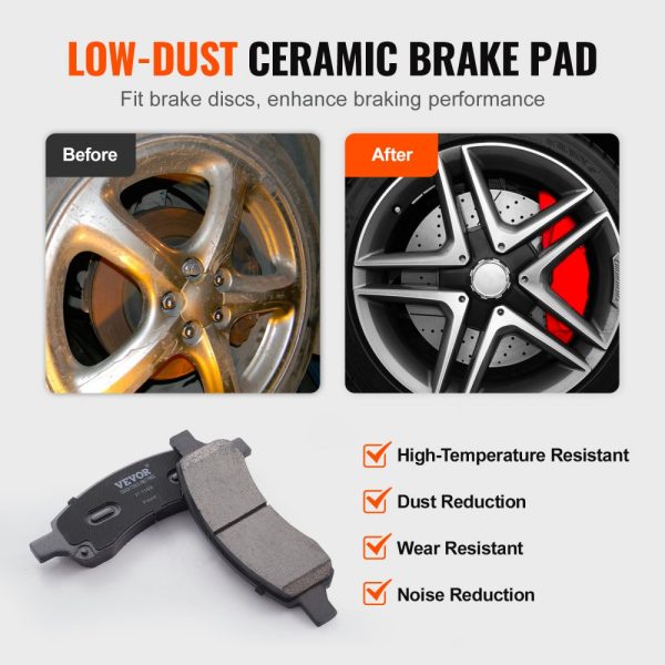 Drilled Slotted Front Brake Rotors Pads Kit for Chevy Traverse GMC Acadia - Image 3