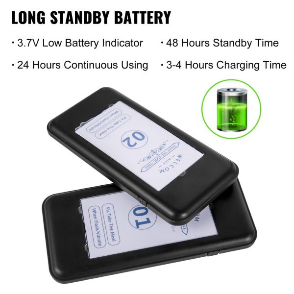 Wireless Pager System with 20 Pager Units, Vibration, Flashing, and Buzzer for Church Hospital Hotel - Image 5