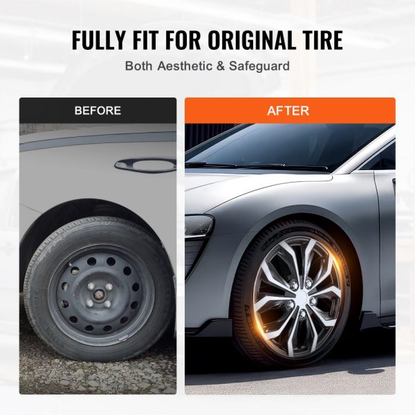 16" Wheel Rim Cover Hubcaps Set of 4 Sturdy Hubcap for All Weather Use - Image 4