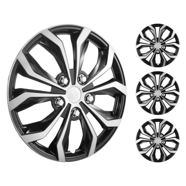 16" Wheel Rim Cover Hubcaps Set of 4 Sturdy Hubcap for All Weather Use