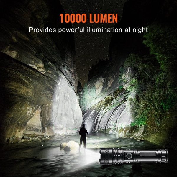 10000 Lumen High Lumens Flashlight, 5 Lighting Modes Rechargeable - Image 3
