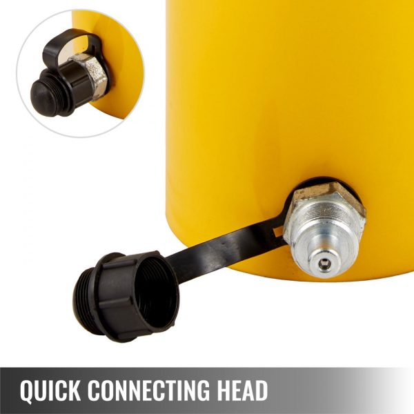 Hydraulic Jack 30 Ton 100mm Solid Ram 4 Inch Single Acting Portable Industrial Lifting Cylinder - Image 4