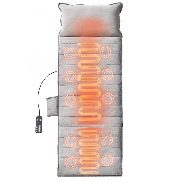 10 Vibration Motor Massage Pad With Heat 5 Modes 3 Intensities 3 Heating Pads Full-Body Massage for Fatigue Relief Home Office