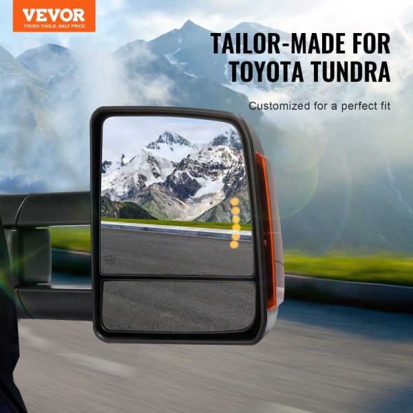 2007-2017 Toyota Tundra Electric Heated Towing Mirror with LED Signal Arrow Lights - Image 2