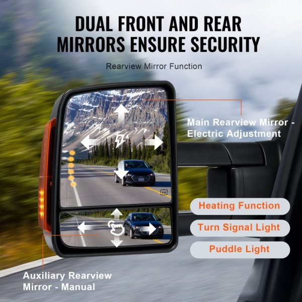 2007-2017 Toyota Tundra Electric Heated Towing Mirror with LED Signal Arrow Lights - Image 4