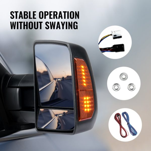 2007-2017 Toyota Tundra Electric Heated Towing Mirror with LED Signal Arrow Lights - Image 6