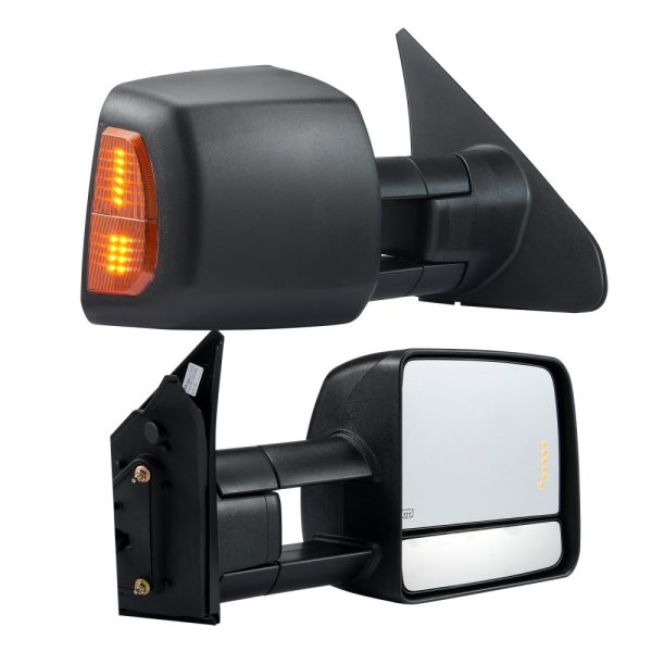 2007-2017 Toyota Tundra Electric Heated Towing Mirror with LED Signal Arrow Lights