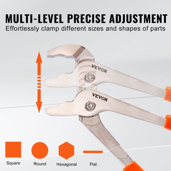 8 Piece Pliers Set High Carbon Steel Multi-Purpose Pliers 8 10 12in Groove Joint Linesman Slip Joint Long Nose Diagonal Cutter Adjustable Wrench Tool Bag - Image 5