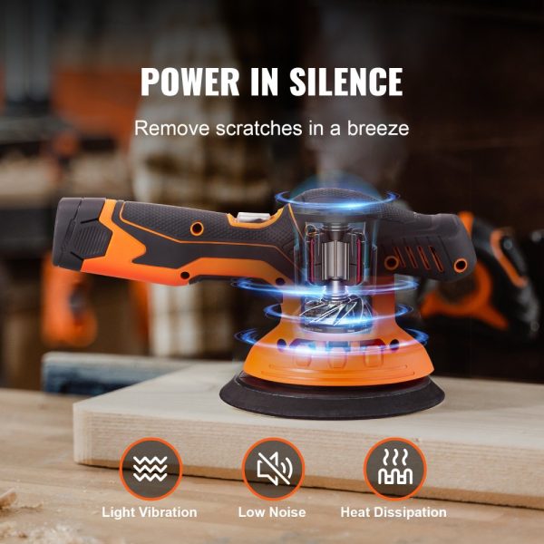 Car Polisher Buffer Cordless Dual Action Polishing Machine 6" 1PC Battery - Image 3