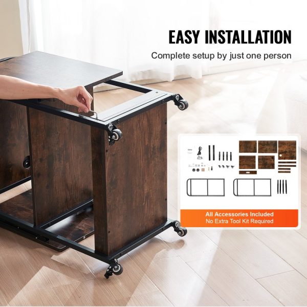 Heat Press Table with Charging Station 3 Tier Movable Heat Press Stand - Image 6