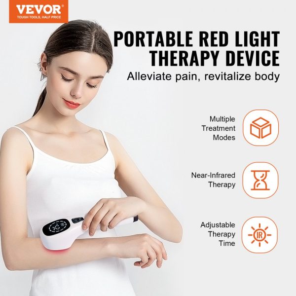 Portable Red & Near Infrared Light Therapy Device for Body and Pets with LED Display for Muscle Pain Relief 12x650nm 4x808nm - Image 2