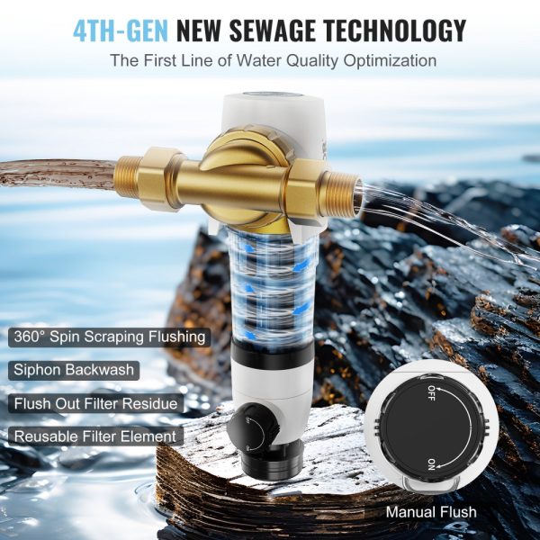 40 Micron Whole House Well Water Sediment Filter - 3/4 MNPT, 4 T/H Flow - Image 3