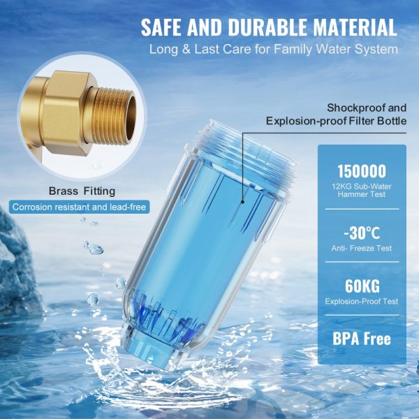 40 Micron Whole House Well Water Sediment Filter - 3/4 MNPT, 4 T/H Flow - Image 5