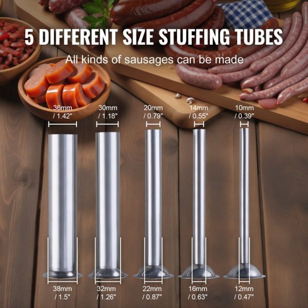 Manual Sausage Stuffer 7 L Vertical Sausage Machine 304 Stainless Steel - Image 5