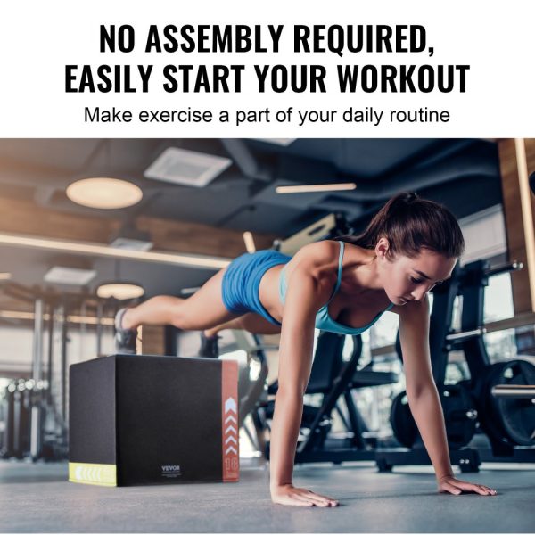 3-in-1 Plyo Box with 20/18/16 Inch Cotton Platforms for Home Gym Training - Image 6