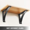 2-Pack Heavy Duty Steel Shelf Brackets 9x12x4 450lbs Load Hand-Welded Triangle Support for Garage/Workshop/Home Matte Black DIY Rustic Style - Image 4