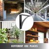 2-Pack Heavy Duty Steel Shelf Brackets 9x12x4 450lbs Load Hand-Welded Triangle Support for Garage/Workshop/Home Matte Black DIY Rustic Style - Image 7
