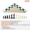 20 Inch Roll Up Chess Board Foldable Design Silicone Chess Set with Plastic Weighted Pieces Includes Storage Bag Perfect Gift for Adults Kids Families - Image 7