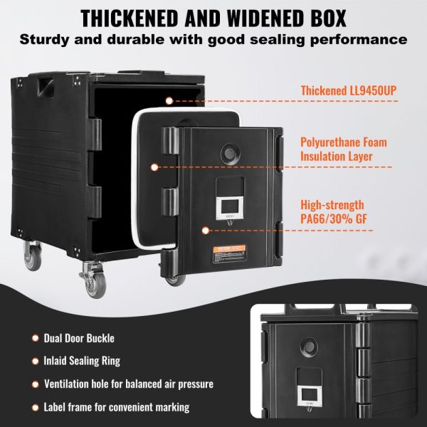 Insulated Food Pan Carrier Stackable Catering Dishbox 90L Chafing Dish - Image 4
