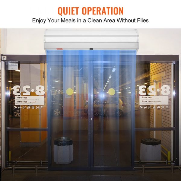36 Commercial Air Curtain, Dual Speed 900 CFM Wall-Mounted Over Door Fan with Heavy Duty Limit Switch, 110V Unheated, Easy Installation - Image 3