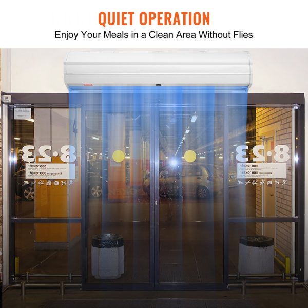 48 Commercial Indoor Air Curtain 2 Speeds 1200CFM Wall Mounted for Doors Heavy Duty Limit Switch Easy Install 110V Unheated - Image 3