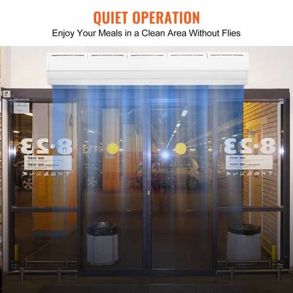 60 Commercial Indoor Air Curtain, 1500CFM, 2 Speeds, Wall Mount for Doors, Heavy Duty Limit Switch, Easy Install, 110V Unheated - Image 3