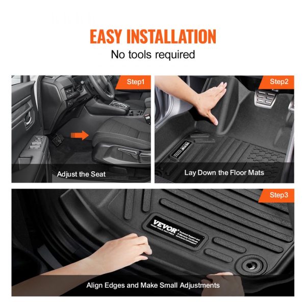 Automotive Floor Mats Fits for Honda CR-V (Hybrid Models) 2017-2022 3 pcs - Image 6