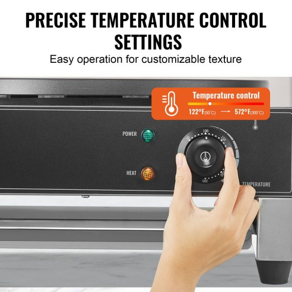16-Inch Electric Crepe Maker Commercial Crepe Machine 1700W Non-stick - Image 3