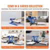 4-Color 2-Station Screen Printing Machine with 360-Degree Rotating Design 21.2x17.7in 54x45cm Dual-Layer Positioning Pallet for DIY T-Shirt Printing - Image 6
