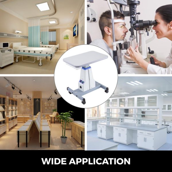 Professional Medical Cart Dental Working Table with Adjustable Optical Eyeglass Holder for 2 Instruments 18.9 x 15.7 inches - Image 7