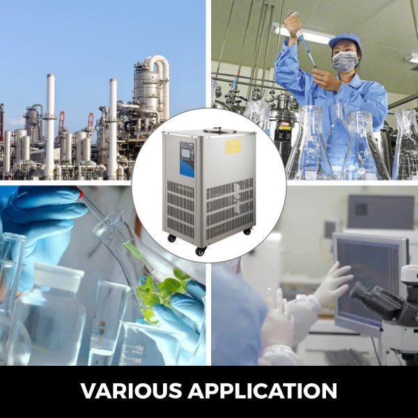 Laboratory Chiller Circulator with 5L Capacity, Low Temp Cooling, -20℃, Recirculating Pump for Lab Use - Image 7