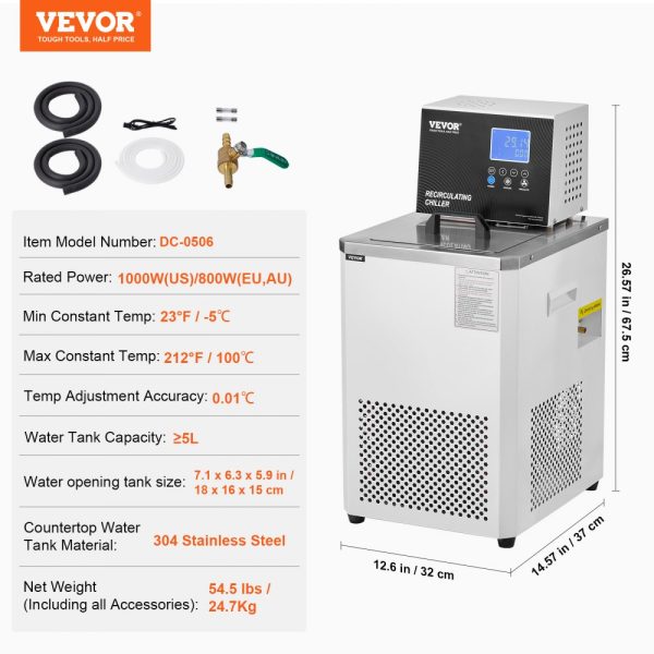 Laboratory Chiller Circulator 6L Lab Recirculating Chiller 23°F-212°F - Image 7