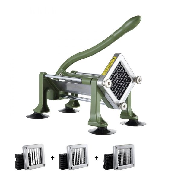French Fry Cutter Stainless Steel Potato Vegetable Slicer Chopper 3 Blades