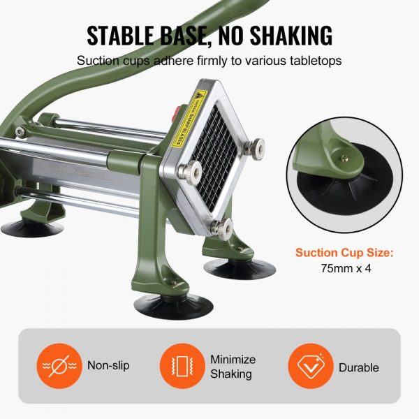 French Fry Cutter Stainless Steel Potato Vegetable Slicer Chopper w/ Blade - Image 5