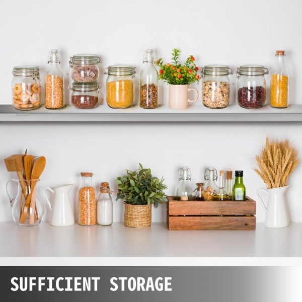 Concession Shelf 70.8L x 11.4W Inch with Stainless Steel Frame and Surface Board for Food Trailer Serving Window - Image 4