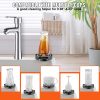 Powerful Glass Rinser 10 Jets 360° Rotation 304 Stainless Steel Sink Faucet ABS Cup Holder Design Ideal for Baby Bottles Glass Cups Wine Glasses Matte Black Base - Image 3