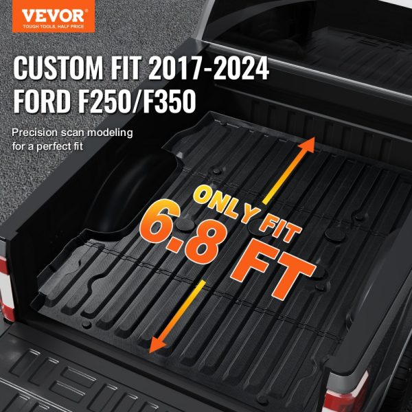 Truck Bed Mat Fit 2017-2024 Ford F250/F350 TPE Truck Bed Liner Accessories - Image 2