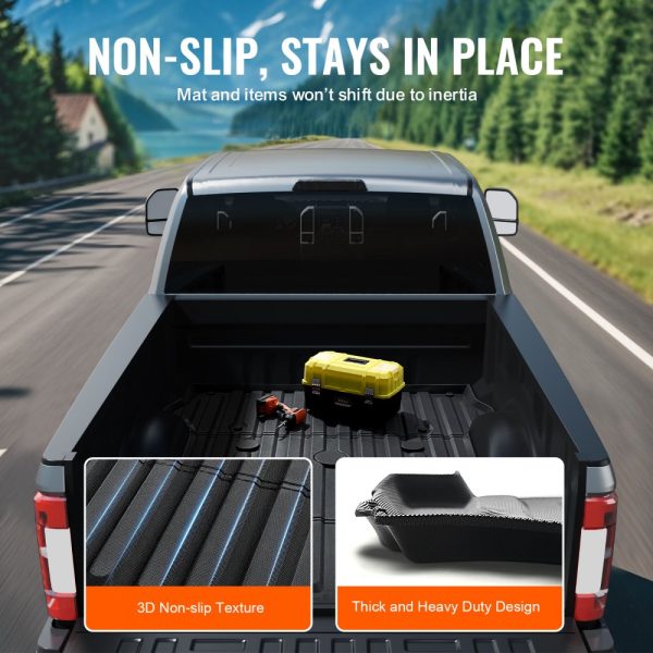 Truck Bed Mat Fit 2017-2024 Ford F250/F350 TPE Truck Bed Liner Accessories - Image 5