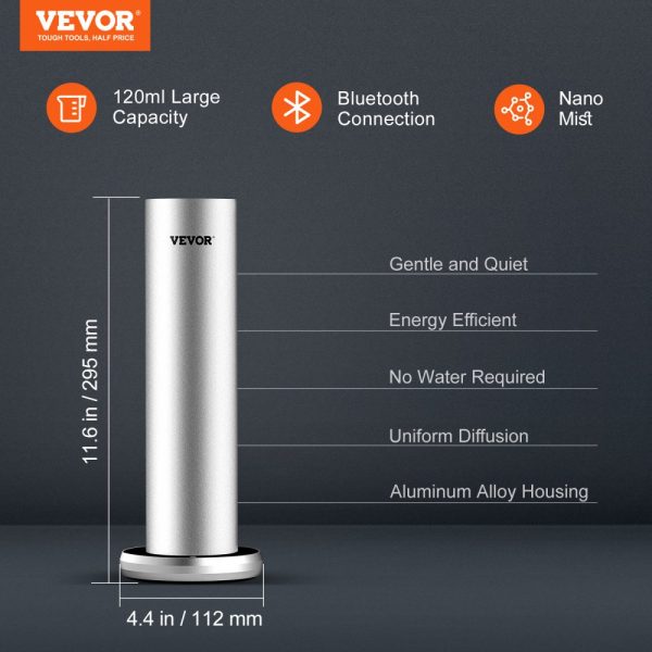120ml Bluetooth Smart Cold Mist Aromatherapy Diffuser for Home, Spa, Yoga & Office - Image 2