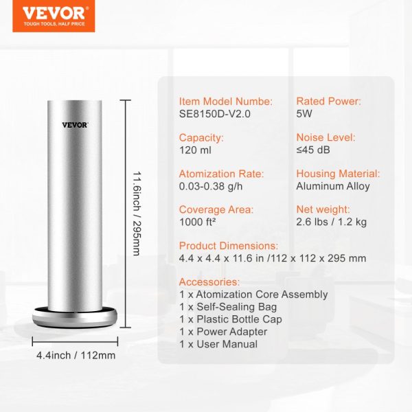 120ml Bluetooth Smart Cold Mist Aromatherapy Diffuser for Home, Spa, Yoga & Office - Image 7