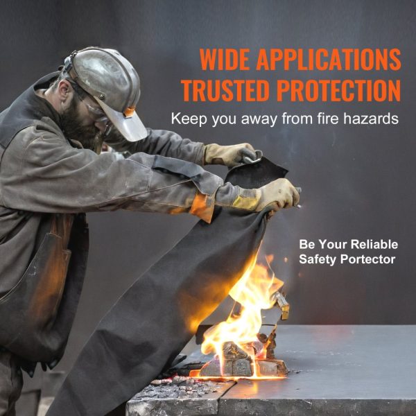 6-Pack Carbon Felt Welding Blankets 21x20 Flame Retardant Heat Resistant Up to 1800°F Cuttable Insulation Mat Pad for Welding - Image 6