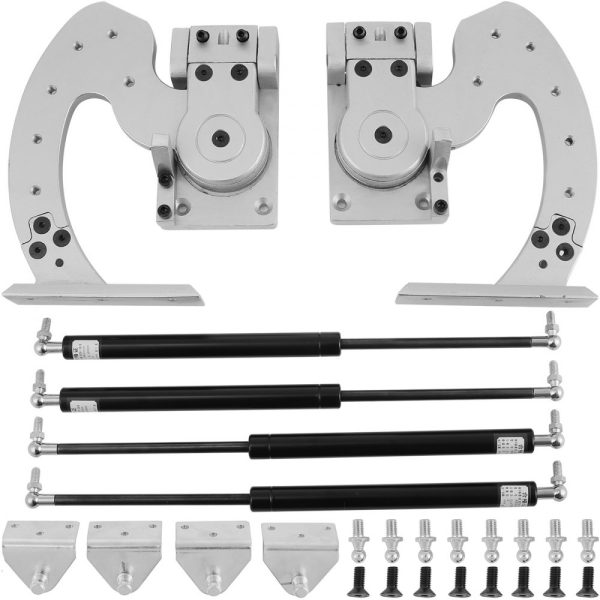 Universal Vertical Lambo Door Conversion Kit Bolt-On Hinges for Vertical Door Setup Compatible with Multiple Vehicle Models 90 Degree Door Swing